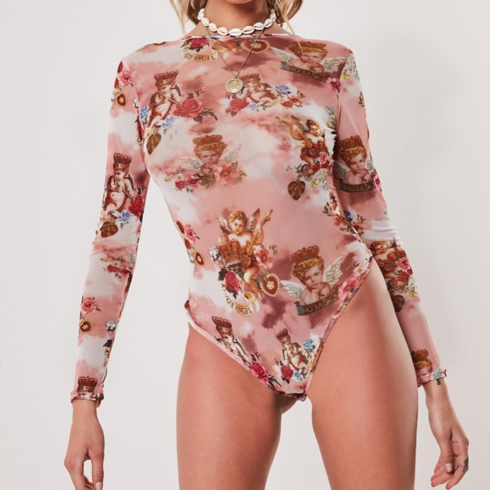 Misguided cherub mesh body suit